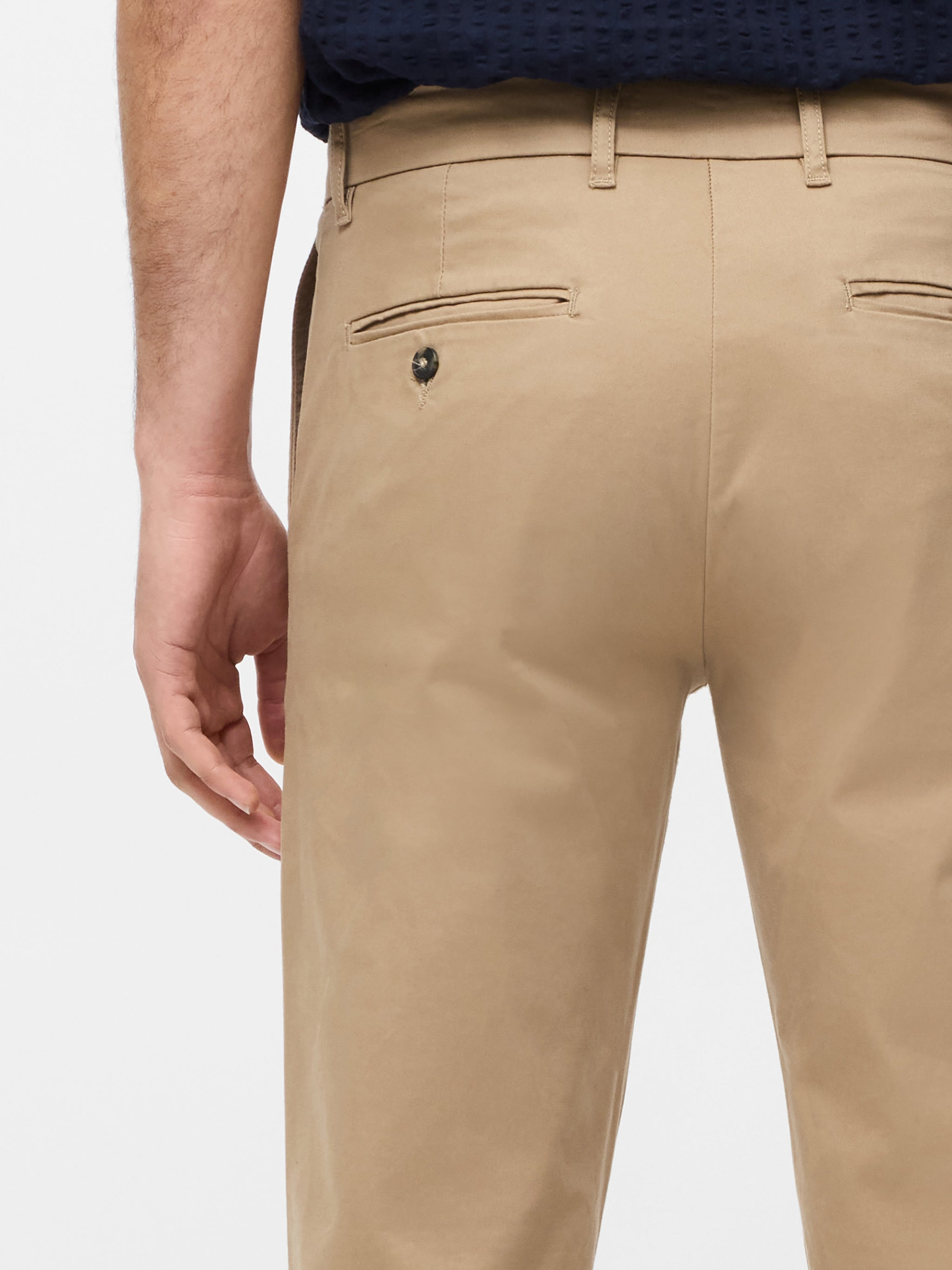 Pantalon chino en coton stretch regular