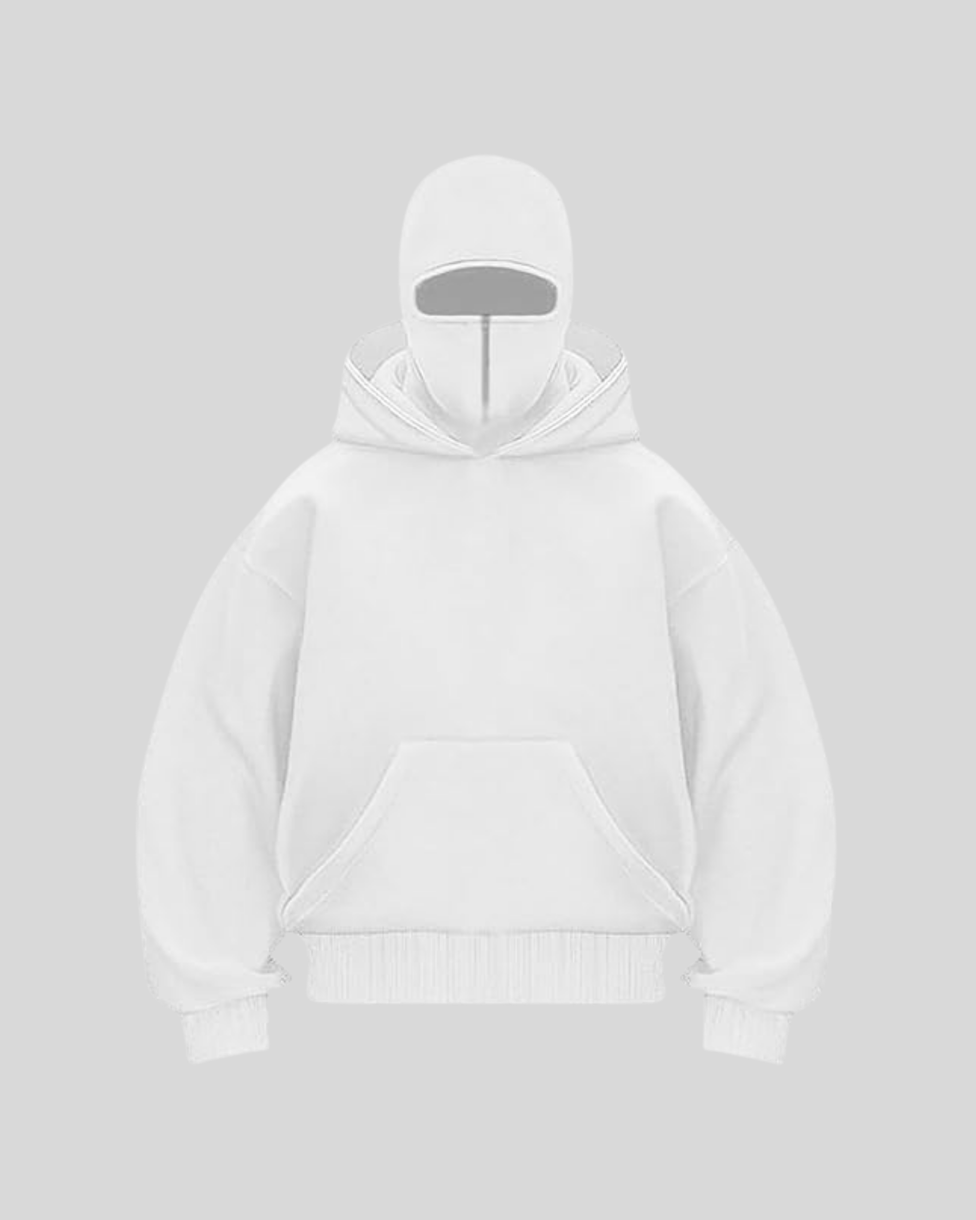 Double Hooded Hoodie - Black